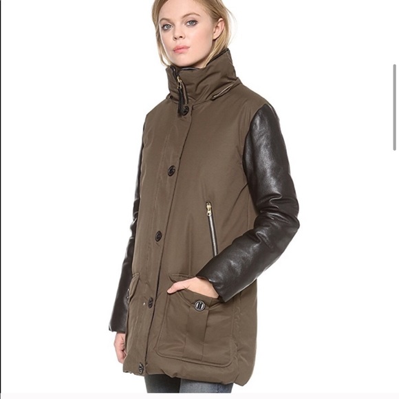 Mackage Cynthia Puffer Army Green Coat Sz XS - Picture 3 of 8